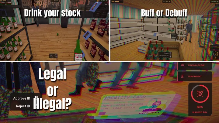Sampling your own stock, the buffs and debuffs that follow, and the ID you probably should have checked.